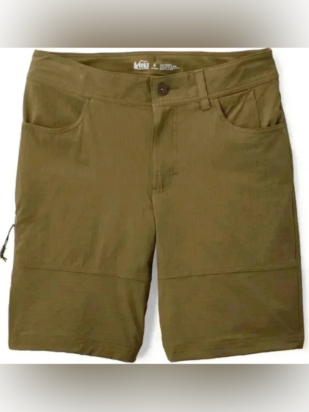 REI Womens Craglands lightweight outdoor hiking shorts olive green size 4 NWOT